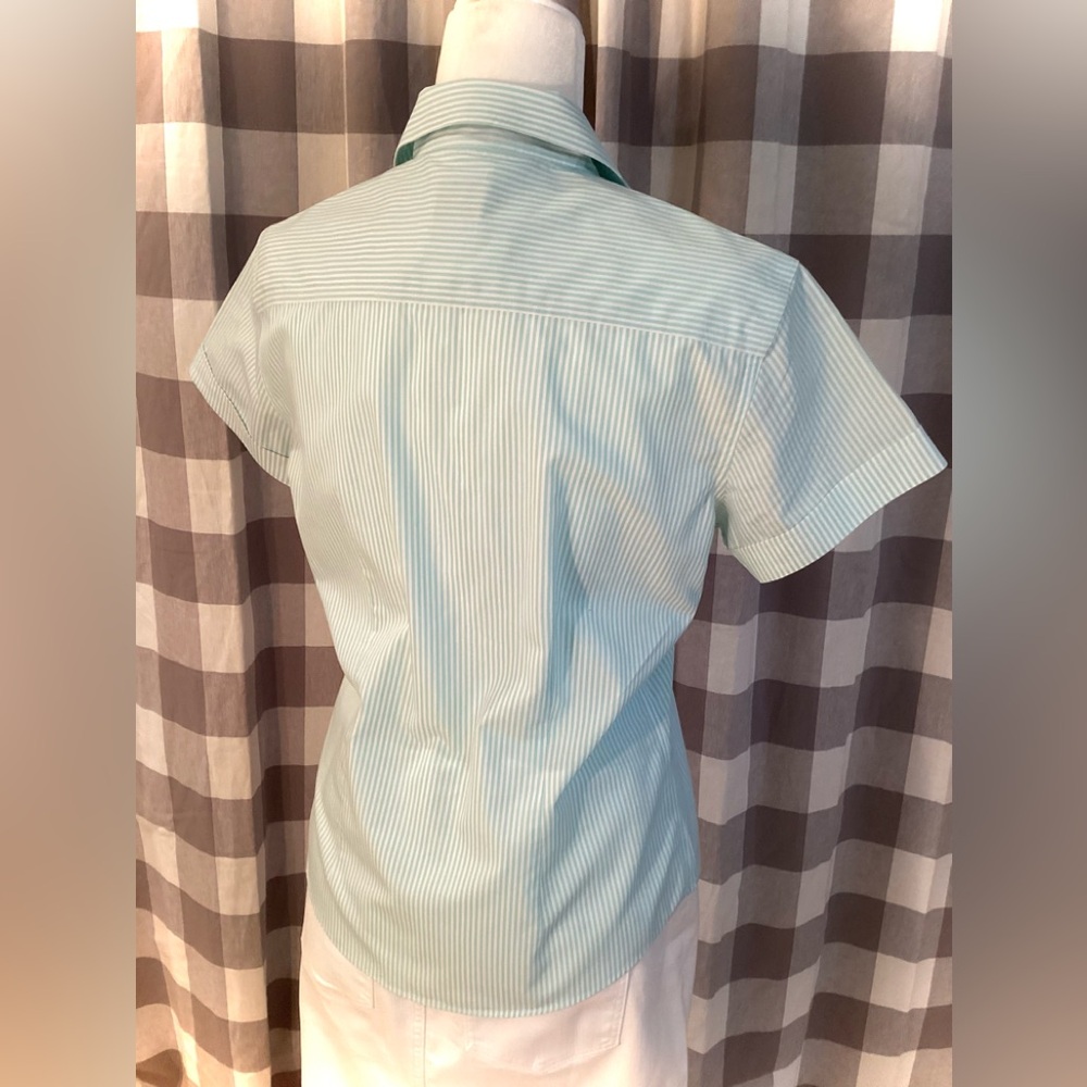 Brooks Brothers No-Iron Striped Short Sleeve Button-Up Shirt - Picture 5 of 7